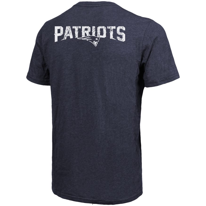 Patriots Jersey μπλουζάκι τσέπης με μαγευτικές κλωστές τριπλής ανάμειξης - ελικοειδή ναυτικό άνδρες είδη ένδυσης VPDHTZ1937