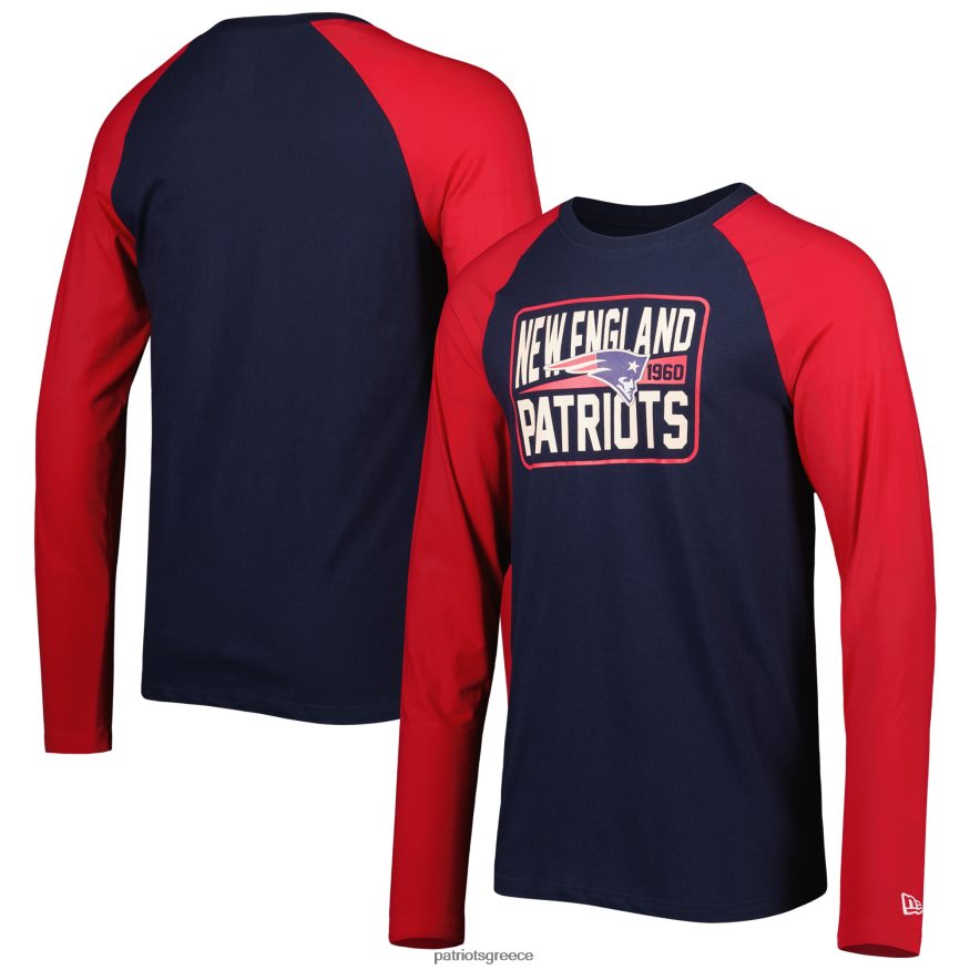 Patriots Jersey μακρυμάνικο μπλουζάκι ρεγκλάν της νέας ναυτικής εποχής άνδρες είδη ένδυσης VPDHTZ1950