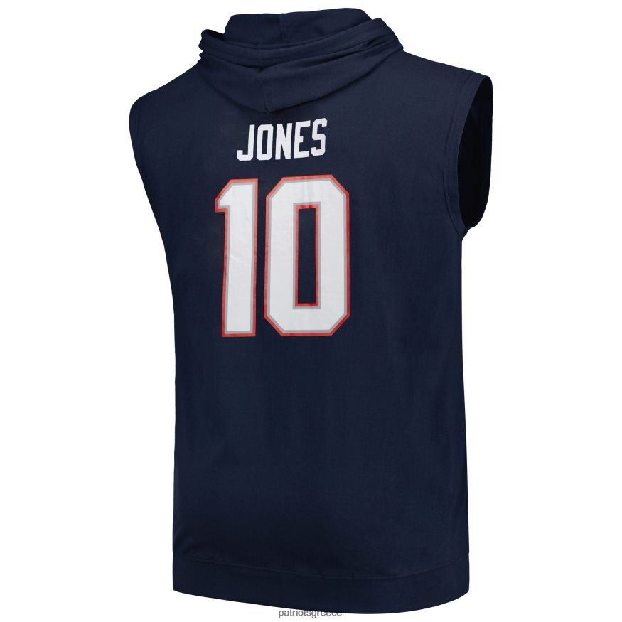 Patriots Jersey Μακ Τζόουνς ναυτικό μεγάλο και ψηλό πουλόβερ με κουκούλα άνδρες είδη ένδυσης VPDHTZ1957
