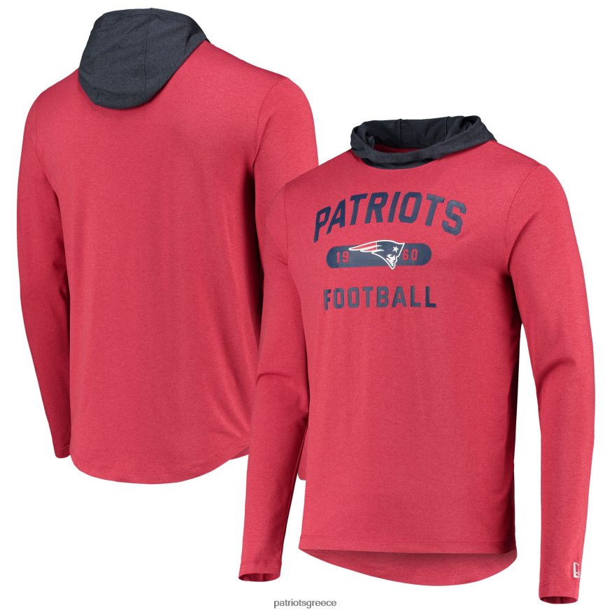Patriots Jersey μακρυμάνικο μπλουζάκι με κουκούλα με κουκούλα νέας εποχής άνδρες είδη ένδυσης VPDHTZ2018