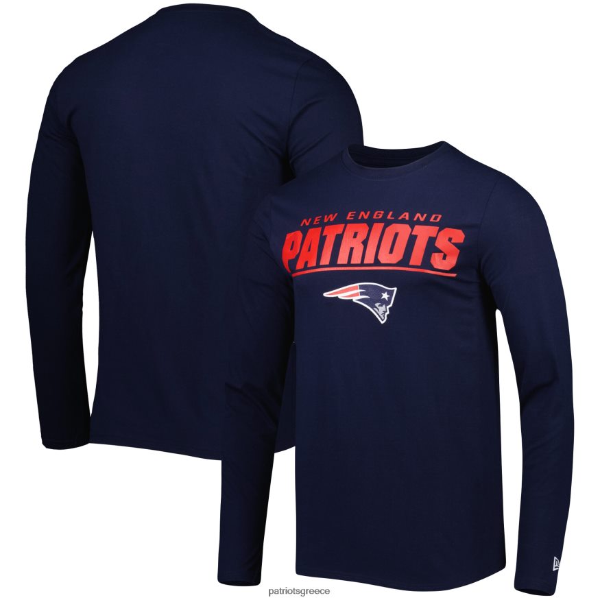 Patriots Jersey Η νέα ναυτική ομάδα της νέας εποχής συνδυάζει το αυθεντικό εφαρμοστό μακρυμάνικο μπλουζάκι άνδρες είδη ένδυσης VPDHTZ2034