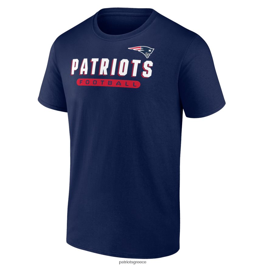 Patriots Jersey σύνθετο πακέτο μπλουζών με επώνυμα ναυτικό/τριμμένο γκρι φανατικοί άνδρες είδη ένδυσης VPDHTZ2054