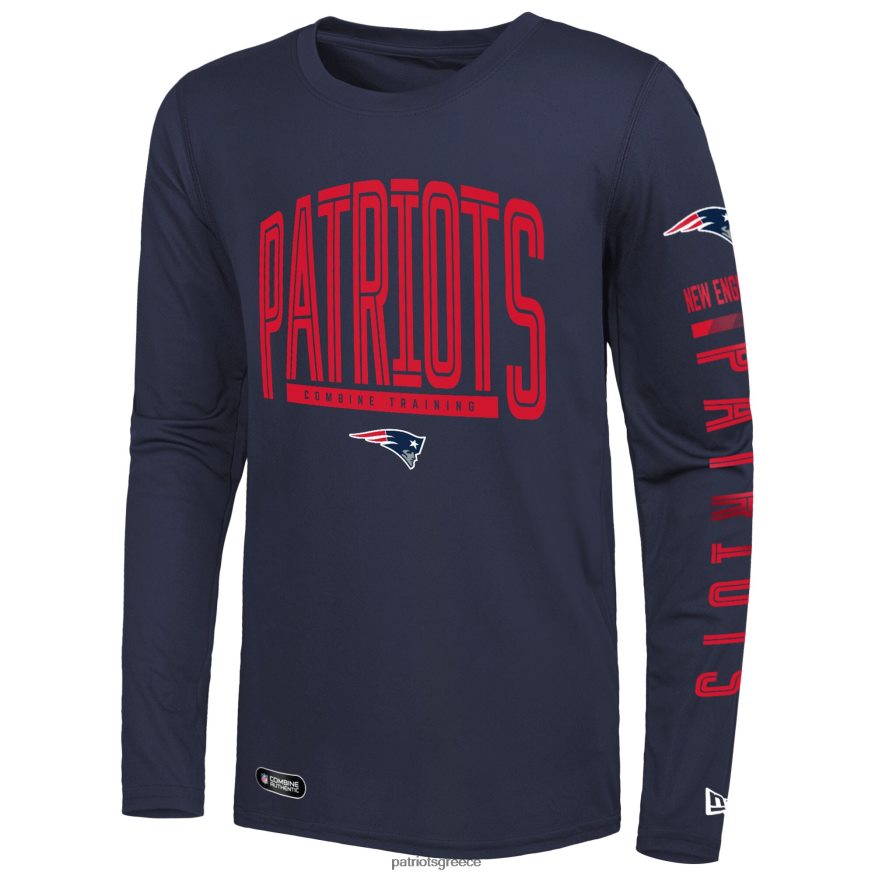 Patriots Jersey Το ναυτικό της νέας εποχής συνδυάζει αυθεντικό μακρυμάνικο μπλουζάκι εντός γηπέδου άνδρες είδη ένδυσης VPDHTZ2063