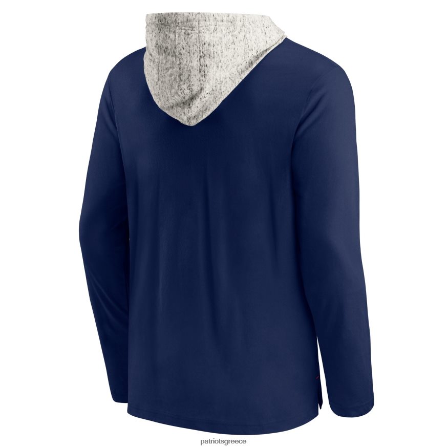 Patriots Jersey φανατικών επώνυμα ναυτικό μακρυμάνικο μπλουζάκι με κουκούλα άνδρες είδη ένδυσης VPDHTZ2064