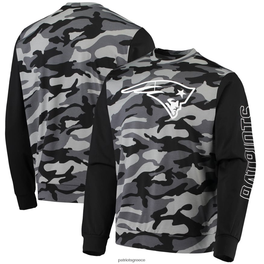 Patriots Jersey μακρυμάνικο μπλουζάκι foco μαύρο camo άνδρες είδη ένδυσης VPDHTZ2041