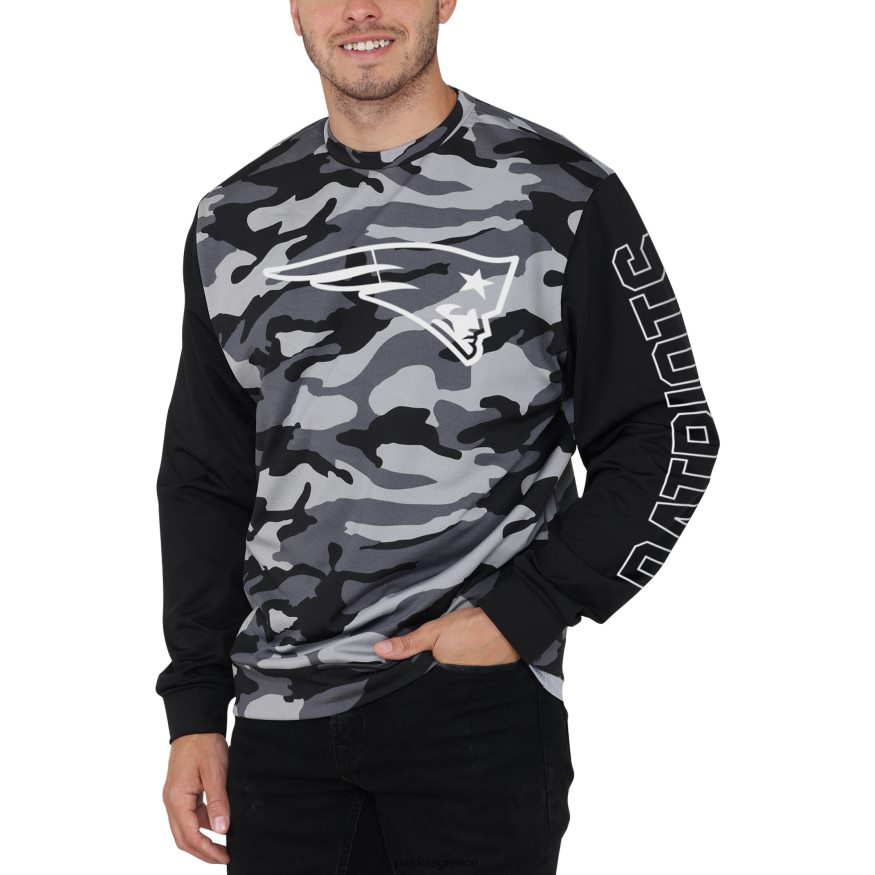 Patriots Jersey μακρυμάνικο μπλουζάκι foco μαύρο camo άνδρες είδη ένδυσης VPDHTZ2041