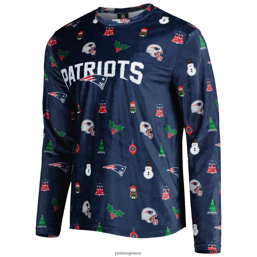 Patriots Jersey μακρυμάνικο μπλουζάκι για διακοπές επανάληψης foco navy άνδρες είδη ένδυσης VPDHTZ1656