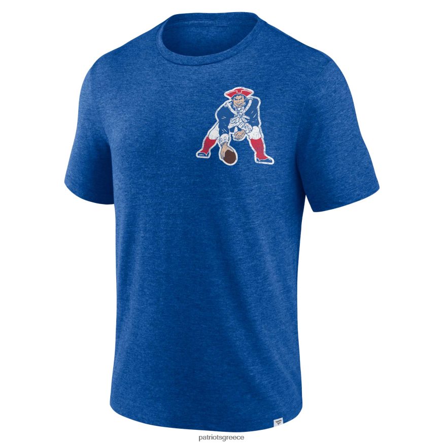 Patriots Jersey μπλουζάκι τριών χαρμανιών επώνυμα heather royal oval bubble άνδρες είδη ένδυσης VPDHTZ1771
