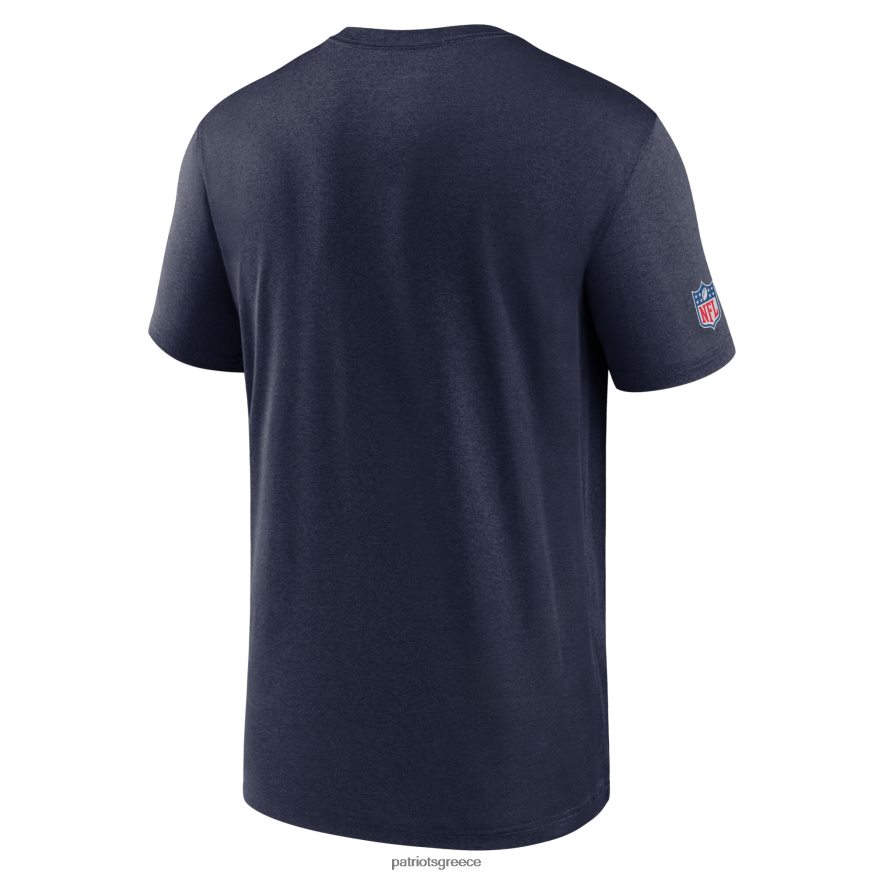 Patriots Jersey Μπλουζάκι απόδοσης infographic sideline nike navy άνδρες είδη ένδυσης VPDHTZ1832