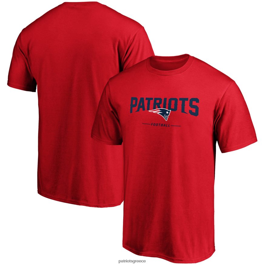 Patriots Jersey μπλουζάκι με λογότυπο lockup φανατικών επώνυμων κόκκινων ομάδων άνδρες είδη ένδυσης VPDHTZ2023