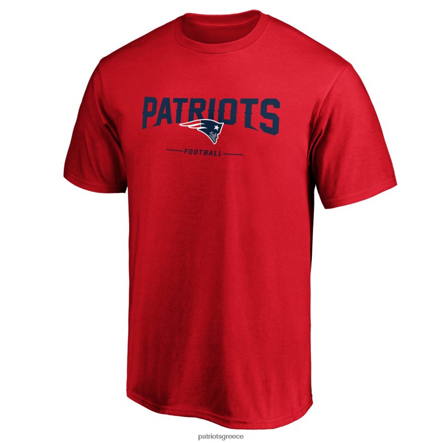 Patriots Jersey μπλουζάκι με λογότυπο lockup φανατικών επώνυμων κόκκινων ομάδων άνδρες είδη ένδυσης VPDHTZ2023