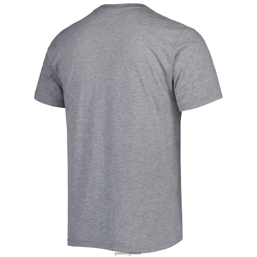 Patriots Jersey αφιέρωμα mac jones τριμμένο μπλουζάκι με γκρι καρικατούρα άνδρες είδη ένδυσης VPDHTZ1987
