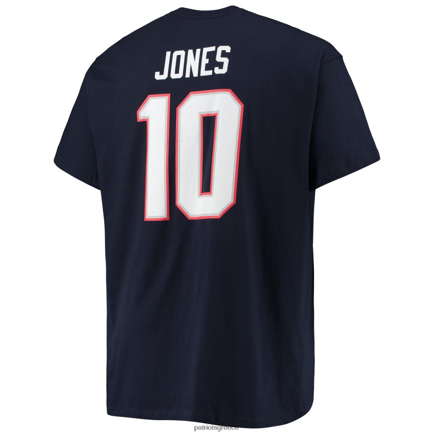 Patriots Jersey φανατικοί επώνυμα mac jones navy μπλουζάκι με όνομα & νούμερο παίχτη μεγάλου και ψηλού άνδρες είδη ένδυσης VPDHTZ1910