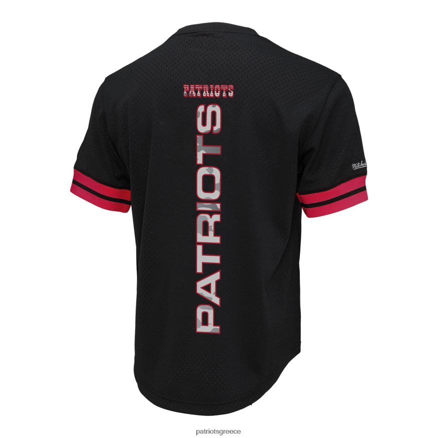 Patriots Jersey Μπλουζάκι mitchell & ness μαύρο camo ανακλαστικό διχτυωτό άνδρες είδη ένδυσης VPDHTZ1865