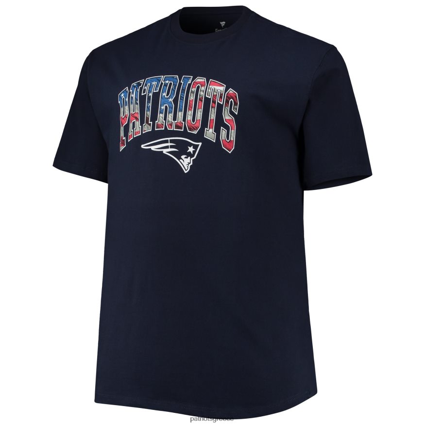 Patriots Jersey φανατικοί επώνυμα navy big & ψηλό μπλουζάκι με πανό 4 Ιουλίου άνδρες είδη ένδυσης VPDHTZ2010