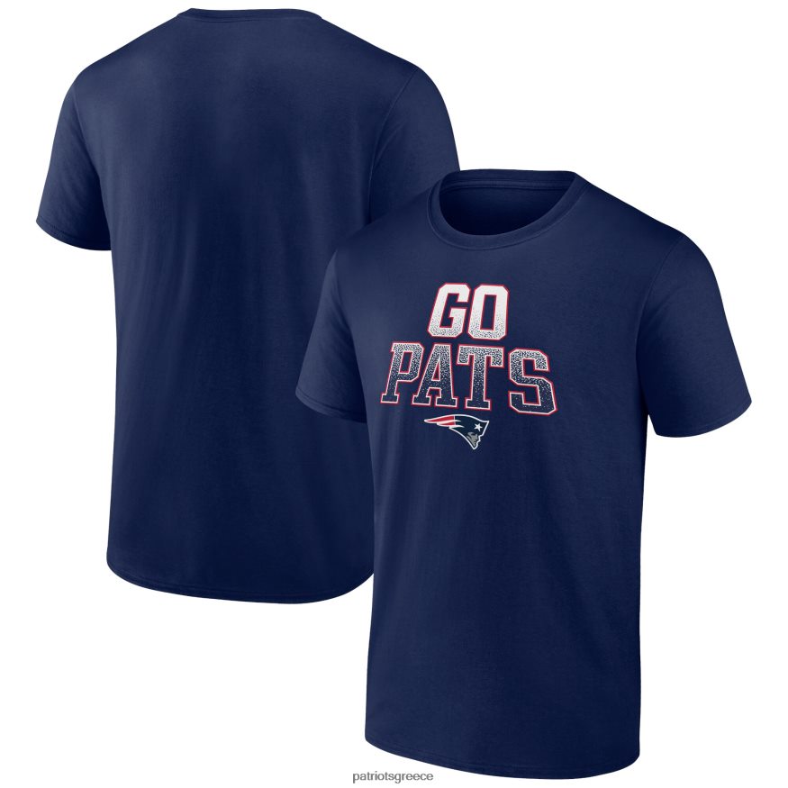 Patriots Jersey φανατικές επώνυμα navy big & tall go pats statement μπλουζάκι άνδρες είδη ένδυσης VPDHTZ1868
