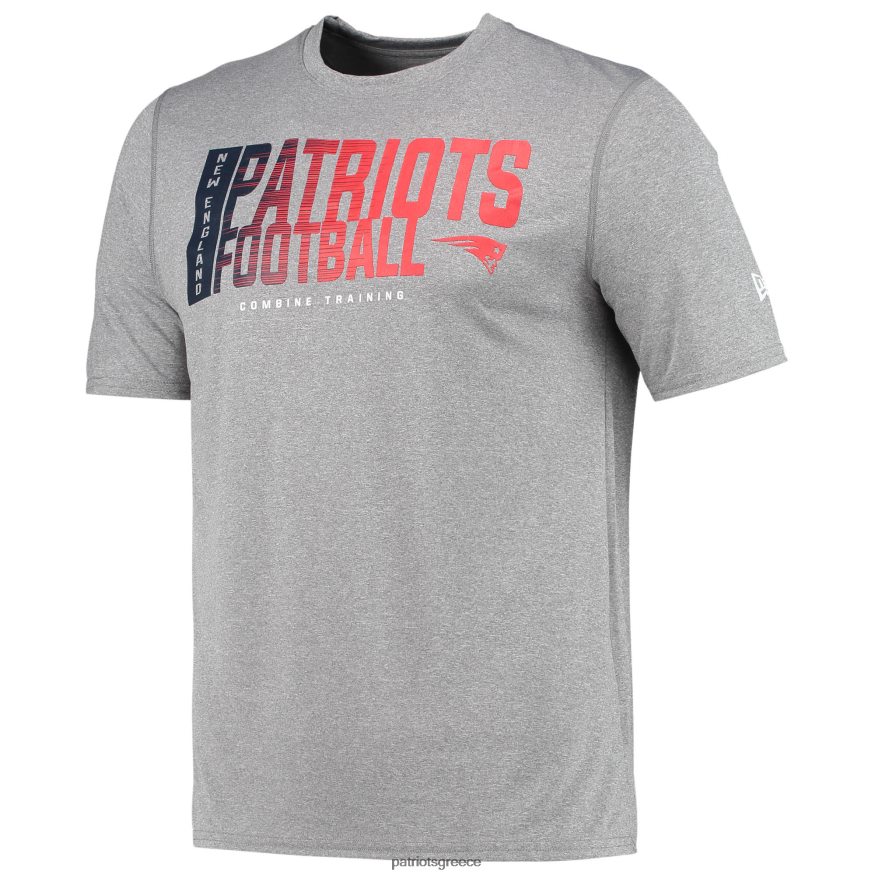 Patriots Jersey new era heathered grey συνδυάζουν αυθεντικό παιχνίδι σε t-shirt άνδρες είδη ένδυσης VPDHTZ1936