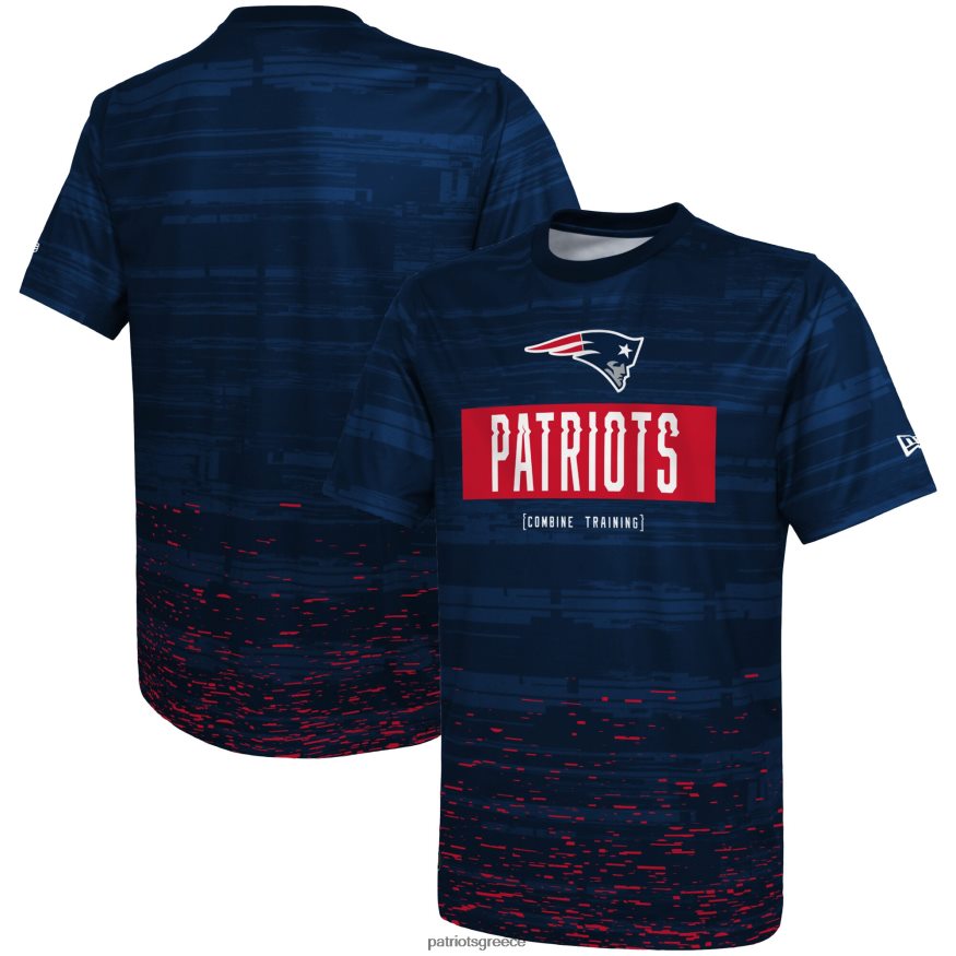 Patriots Jersey το new era navy συνδυάζει αυθεντικό sweep t-shirt άνδρες είδη ένδυσης VPDHTZ2053