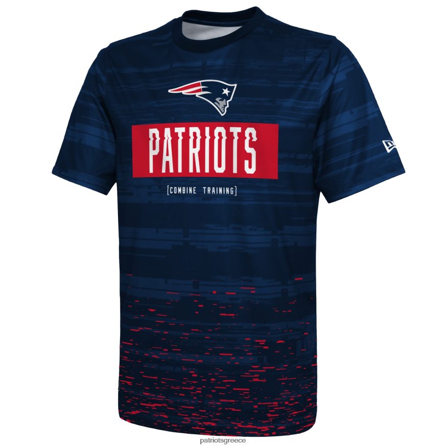 Patriots Jersey το new era navy συνδυάζει αυθεντικό sweep t-shirt άνδρες είδη ένδυσης VPDHTZ2053