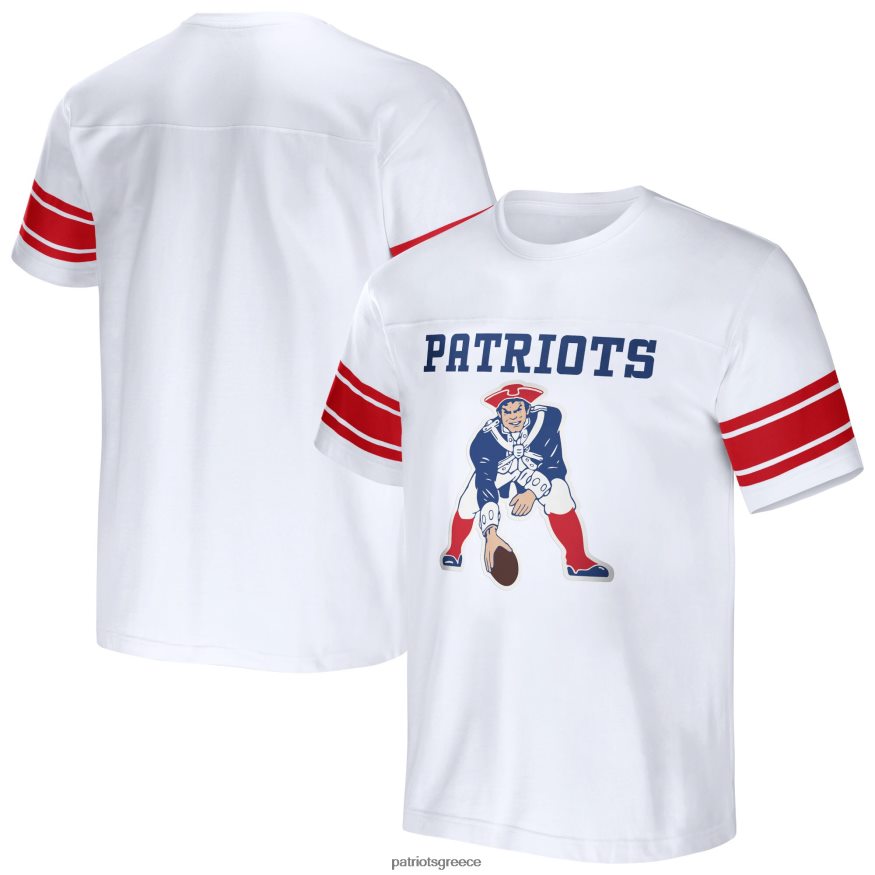 Patriots Jersey Συλλογή nfl x darius rucker από τους φανατικούς φανατικούς λευκούς ριγέ μπλουζάκια ποδοσφαίρου άνδρες είδη ένδυσης VPDHTZ1629