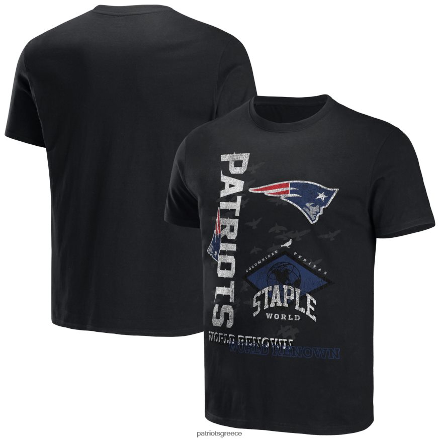 Patriots Jersey nfl x staple μαύρο μπλουζάκι παγκοσμίου φήμης άνδρες είδη ένδυσης VPDHTZ1962