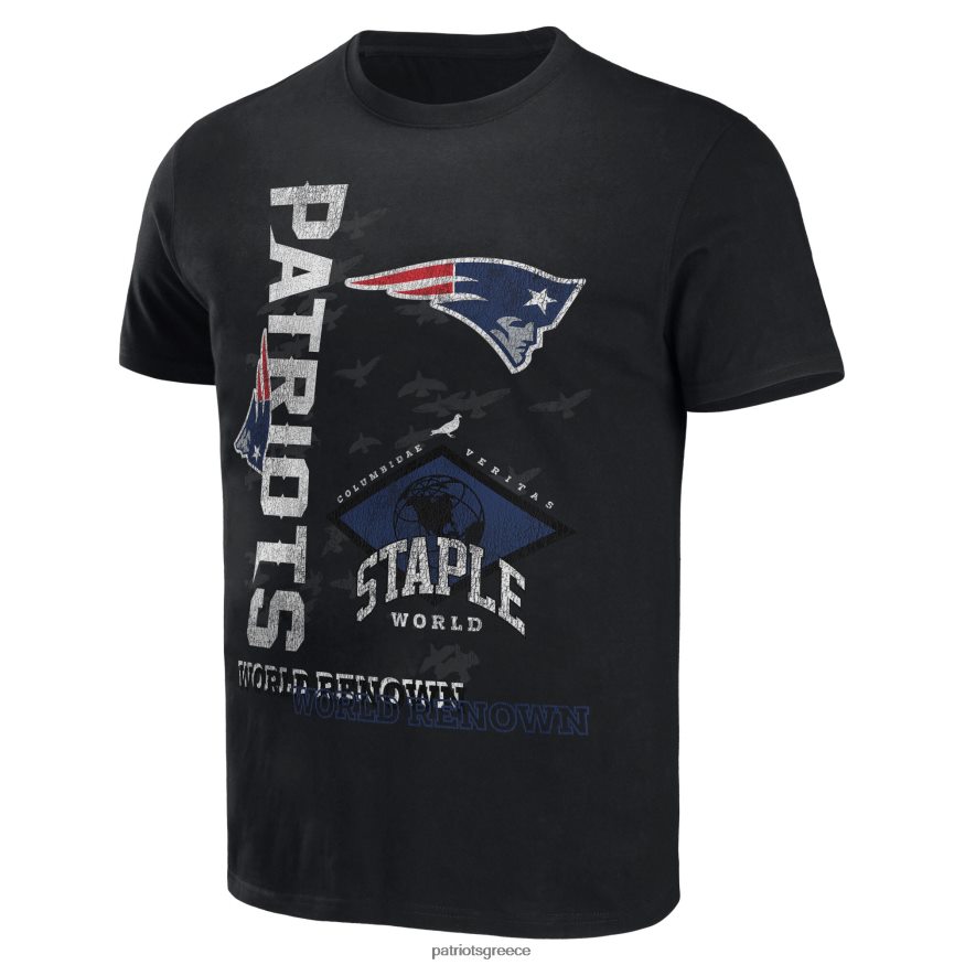Patriots Jersey nfl x staple μαύρο μπλουζάκι παγκοσμίου φήμης άνδρες είδη ένδυσης VPDHTZ1962