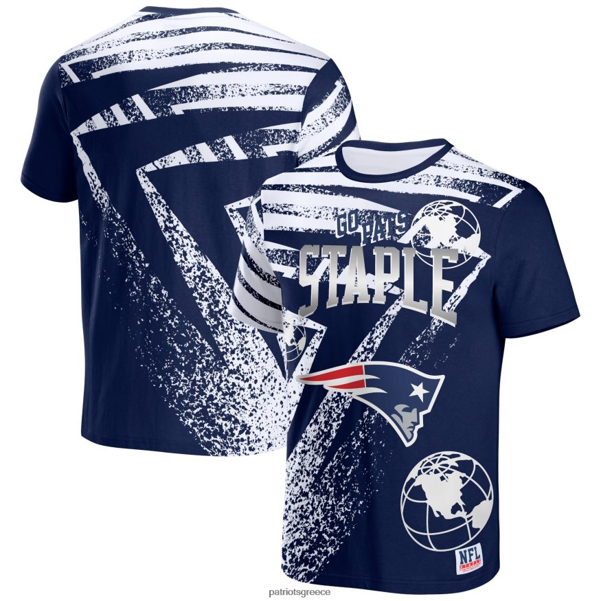 Patriots Jersey nfl x staple navy μπλουζάκι σε όλη την επιφάνεια άνδρες είδη ένδυσης VPDHTZ1834