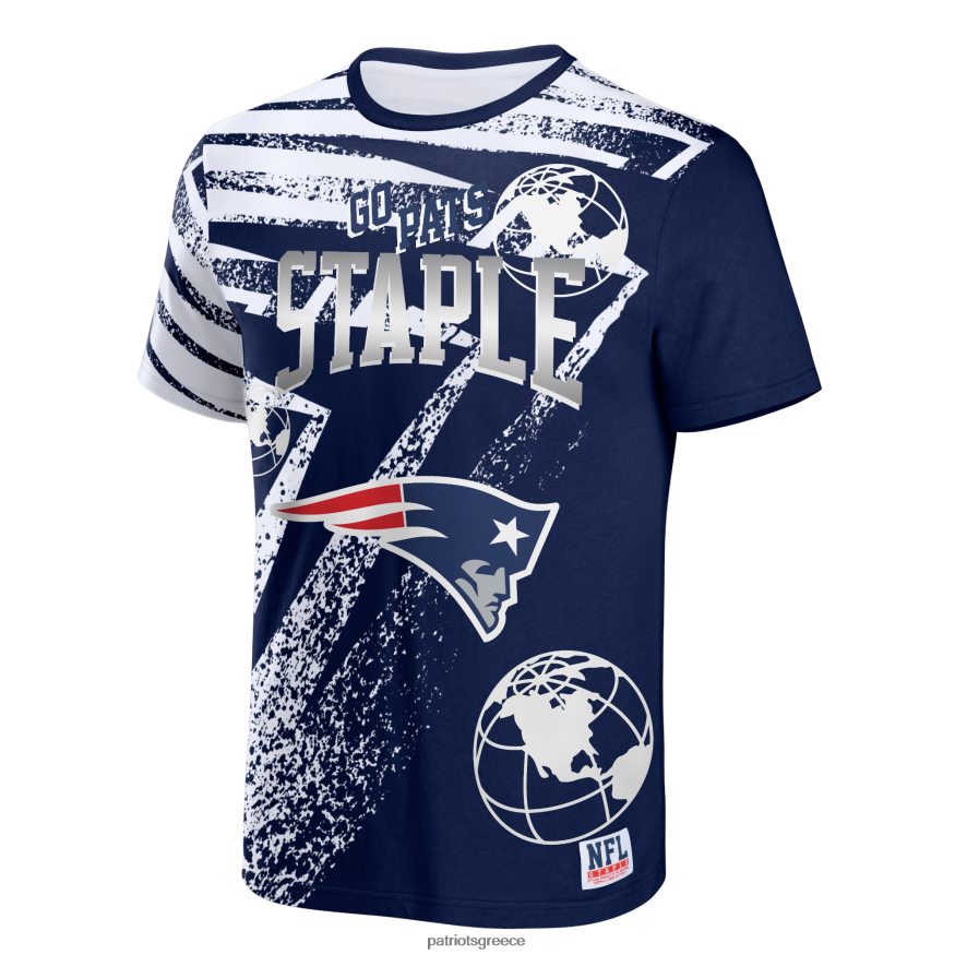 Patriots Jersey nfl x staple navy μπλουζάκι σε όλη την επιφάνεια άνδρες είδη ένδυσης VPDHTZ1834
