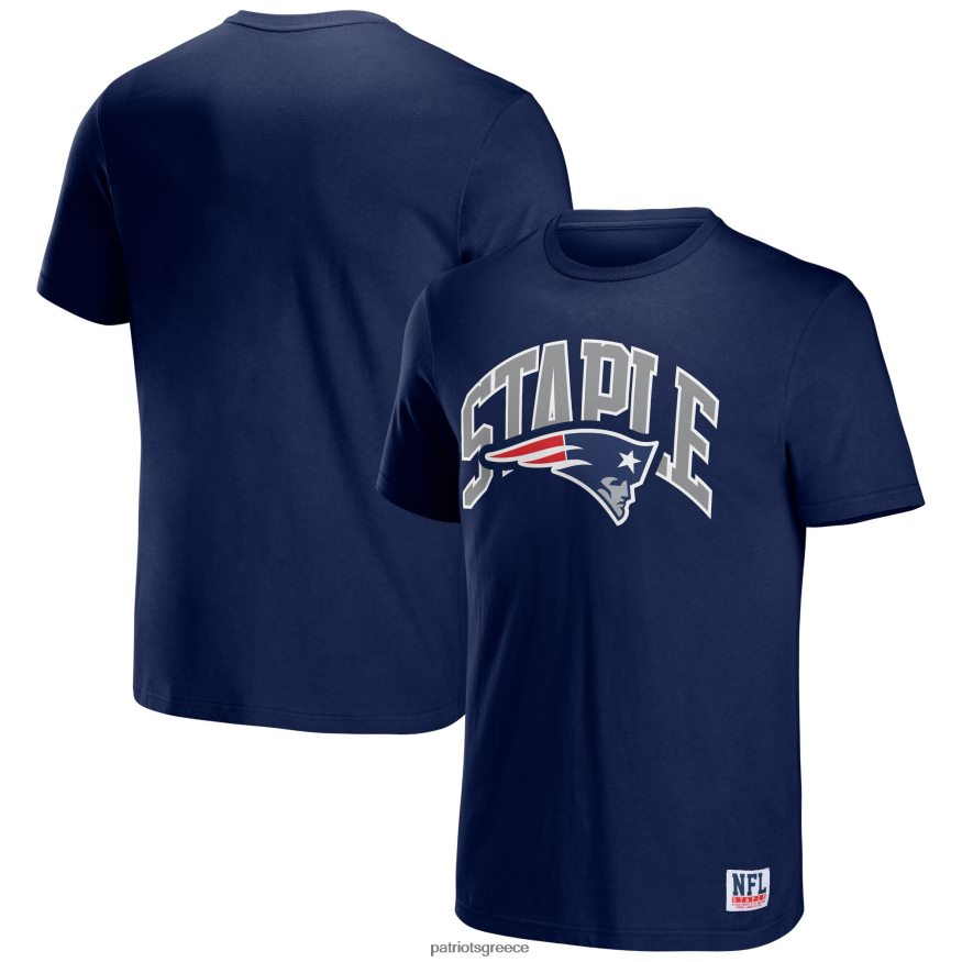 Patriots Jersey Μπλουζάκι κλειδώματος με λογότυπο nfl x staple navy άνδρες είδη ένδυσης VPDHTZ1988