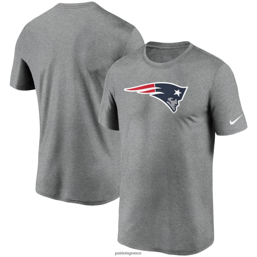Patriots Jersey Μπλουζάκι απόδοσης με λογότυπο nike heathered charcoal άνδρες είδη ένδυσης VPDHTZ1871