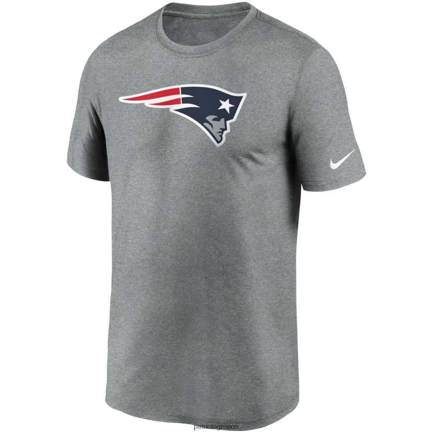 Patriots Jersey Μπλουζάκι απόδοσης με λογότυπο nike heathered charcoal άνδρες είδη ένδυσης VPDHTZ1871