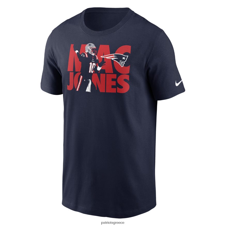 Patriots Jersey γραφικό μπλουζάκι nike mac jones navy player άνδρες είδη ένδυσης VPDHTZ1972