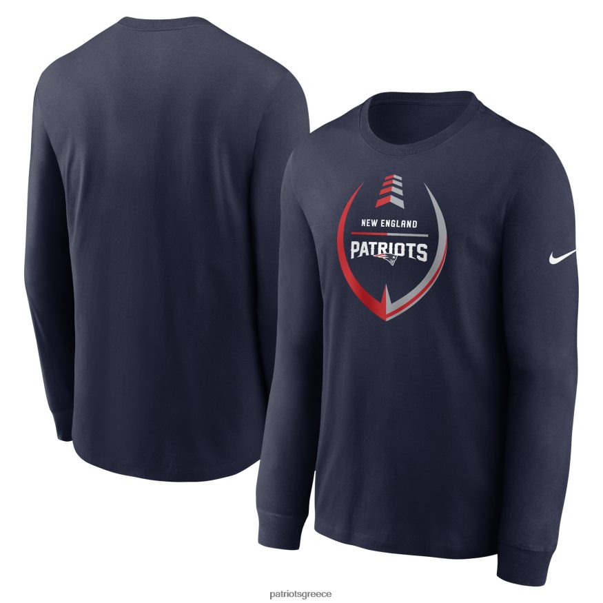 Patriots Jersey μακρυμάνικο μπλουζάκι nike navy icon legend άνδρες είδη ένδυσης VPDHTZ1945