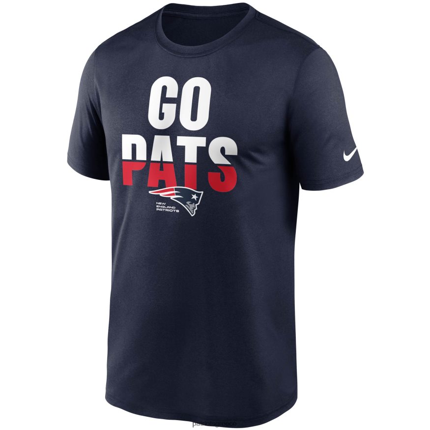 Patriots Jersey Μπλουζάκι απόδοσης τοπικής φράσης nike navy legend άνδρες είδη ένδυσης VPDHTZ1956
