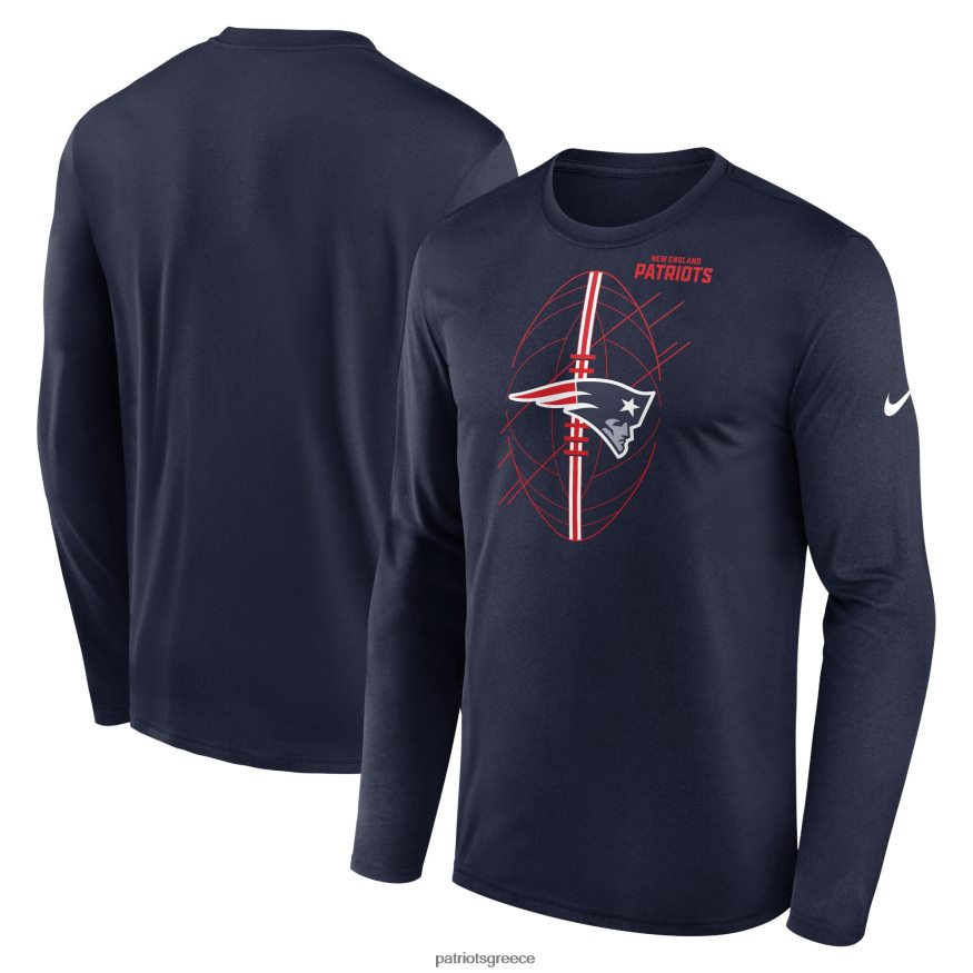 Patriots Jersey μακρυμάνικο μπλουζάκι nike navy legend icon άνδρες είδη ένδυσης VPDHTZ1859