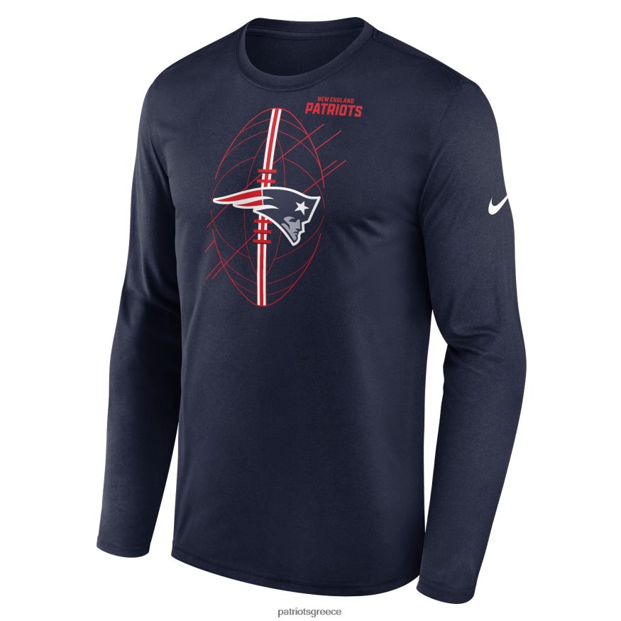 Patriots Jersey μακρυμάνικο μπλουζάκι nike navy legend icon άνδρες είδη ένδυσης VPDHTZ1859
