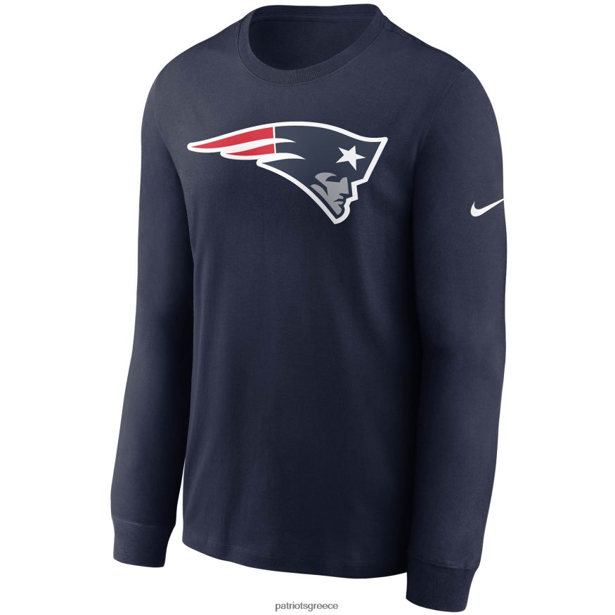 Patriots Jersey μακρυμάνικο μπλουζάκι με λογότυπο nike navy primar άνδρες είδη ένδυσης VPDHTZ1867