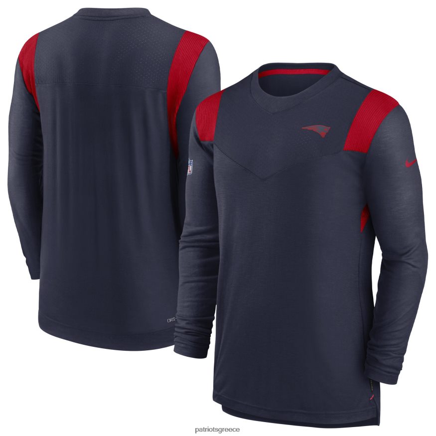 Patriots Jersey μακρυμάνικο μπλουζάκι παίκτριας nike navy sideline tonal logo performance άνδρες είδη ένδυσης VPDHTZ2009