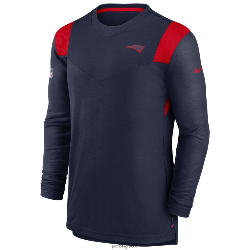 Patriots Jersey μακρυμάνικο μπλουζάκι παίκτριας nike navy sideline tonal logo performance άνδρες είδη ένδυσης VPDHTZ2009