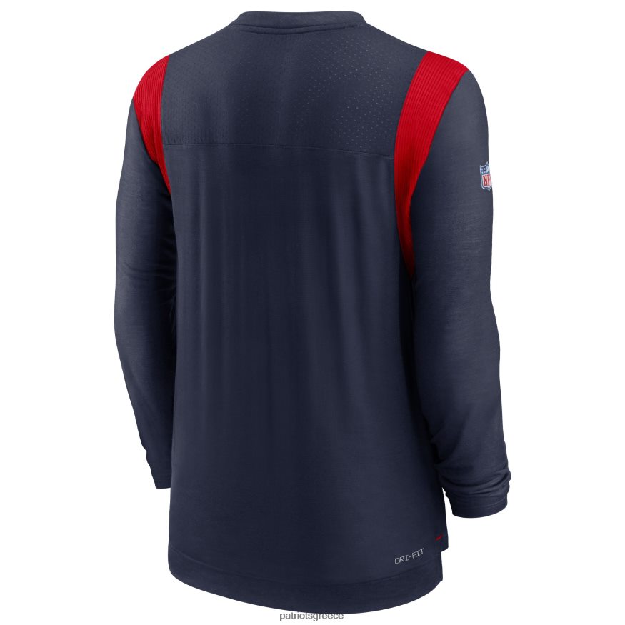 Patriots Jersey μακρυμάνικο μπλουζάκι παίκτριας nike navy sideline tonal logo performance άνδρες είδη ένδυσης VPDHTZ2009