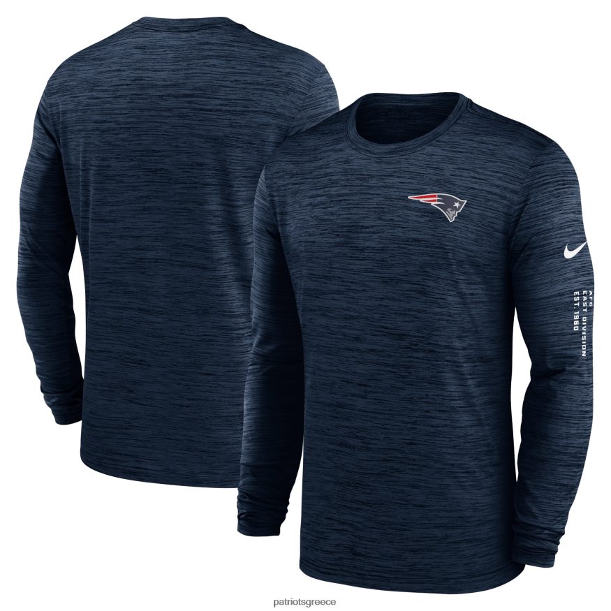 Patriots Jersey μακρυμάνικο μπλουζάκι nike navy velocity άνδρες είδη ένδυσης VPDHTZ1849