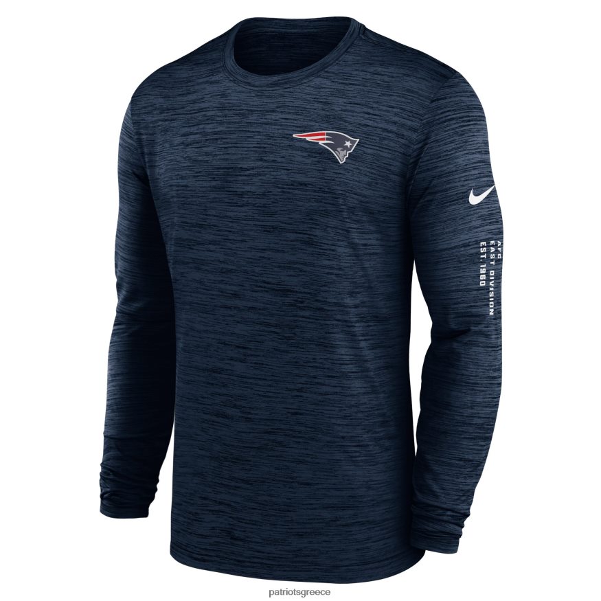 Patriots Jersey μακρυμάνικο μπλουζάκι nike navy velocity άνδρες είδη ένδυσης VPDHTZ1849