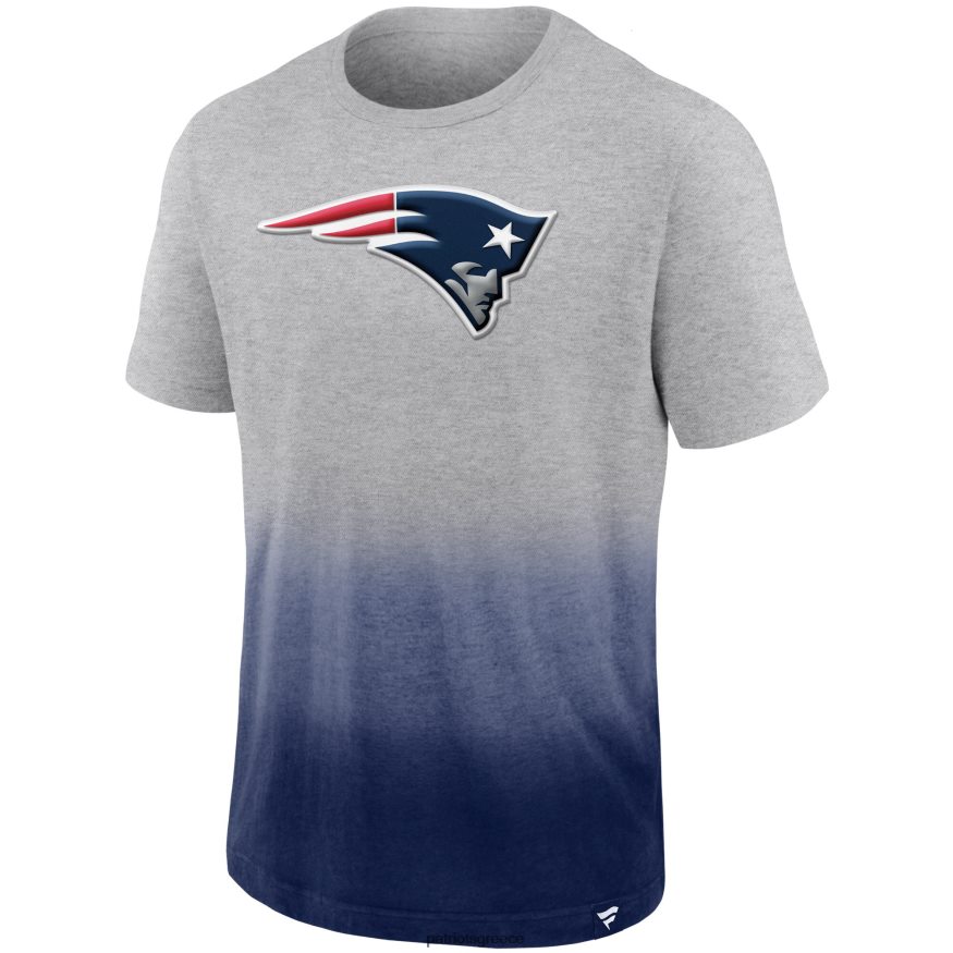Patriots Jersey μπλουζάκι ombre της ομάδας φανατικών επώνυμα ελικοειδή γκρι/ναυτικό άνδρες είδη ένδυσης VPDHTZ1900