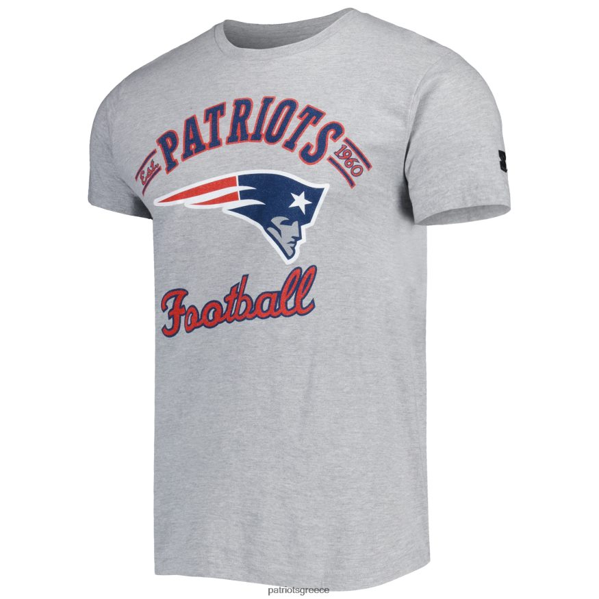 Patriots Jersey μπλουζάκι prime time γκρι με θερμαινόμενο μίζα άνδρες είδη ένδυσης VPDHTZ2006