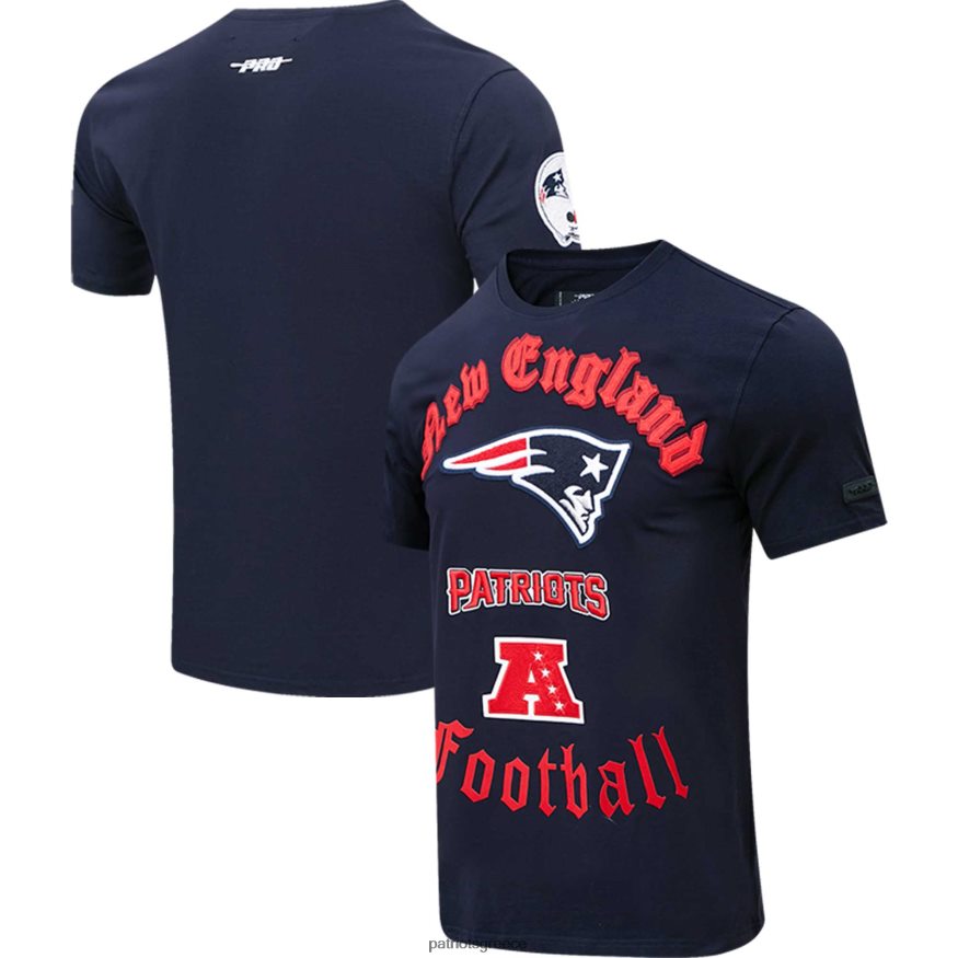 Patriots Jersey pro standard ναυτικό παλιό αγγλικό μπλουζάκι άνδρες είδη ένδυσης VPDHTZ1976