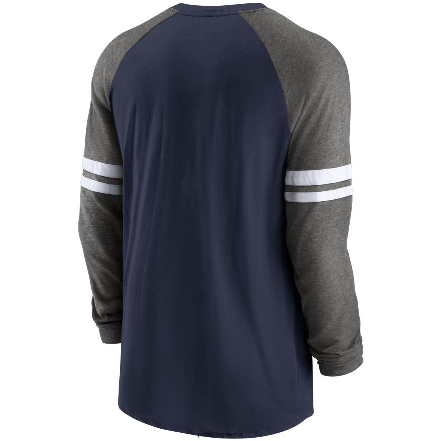 Patriots Jersey μακρυμάνικο μπλουζάκι raglan nike navy/charcoal performance άνδρες είδη ένδυσης VPDHTZ2056