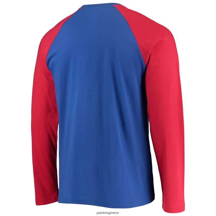 Patriots Jersey μακρυμάνικο μπλουζάκι της νέας εποχής royal/κόκκινο πρωτάθλημα ρεγκλάν άνδρες είδη ένδυσης VPDHTZ2075