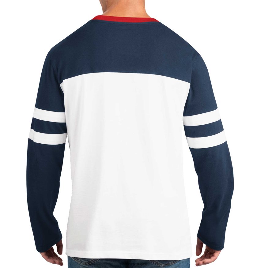 Patriots Jersey starter navy/λευκό μακρυμάνικο μπλουζάκι ημιχρόνου άνδρες είδη ένδυσης VPDHTZ2001