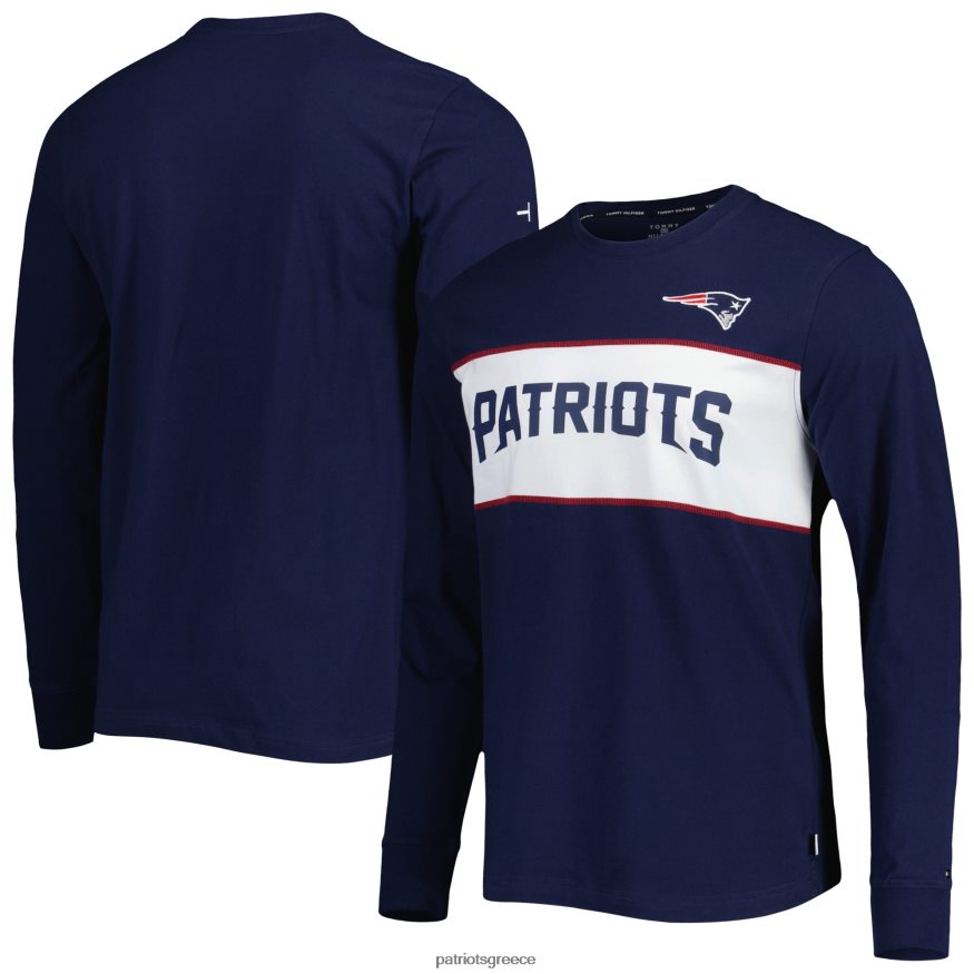 Patriots Jersey μακρυμάνικο μπλουζάκι tommy hilfiger navy peter team άνδρες είδη ένδυσης VPDHTZ2036