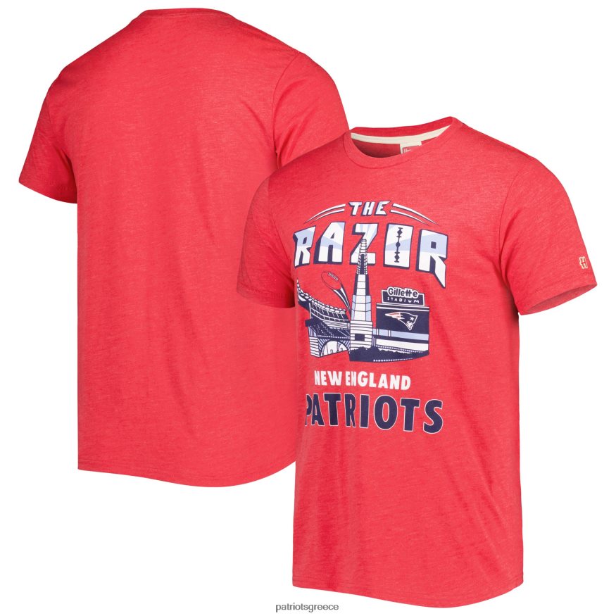 Patriots Jersey αφιέρωμα κόκκινο στάδιο μπλουζάκι tri-blend άνδρες είδη ένδυσης VPDHTZ2029